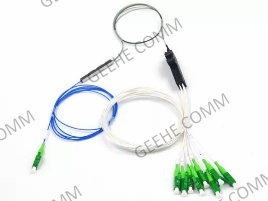 8 separatore a fibra ottica del Plc dei centri 1X8 con i connettori di LC/APC