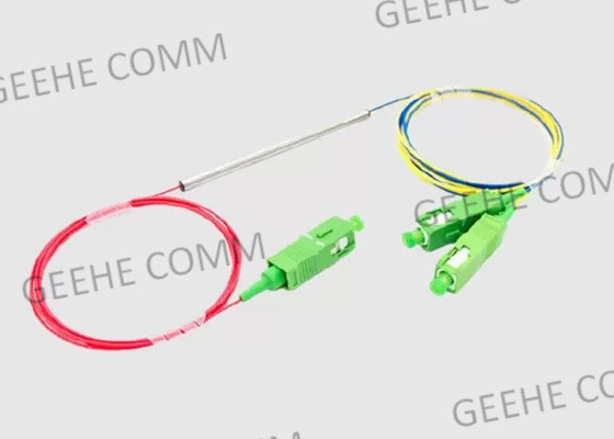 50/50 di separatore doppio 1310nm 1550nm dell'accoppiatore della fibra dello Sc della finestra 1×2