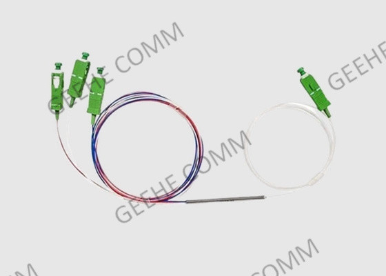 Ultra gradui l'accoppiatore secondo la misura ottico a larga banda del separatore dell'accoppiatore 1×3 del cavo a fibre ottiche 1525-1565nm