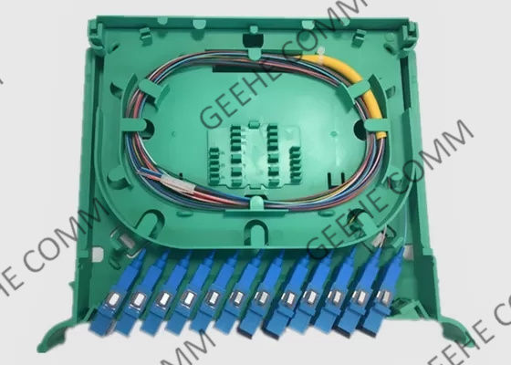 Supporto di scaffale a fibra ottica del separatore 0.9mm dello SpA dei centri di uscita 12 dello Sc UPC di singolo modo