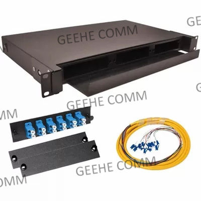 4U 24 porto industriale OM3 MPO al quadro d'interconnessione di LC