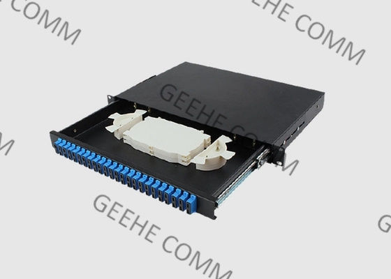 Adattatore semplice dello Sc/PC di millimetro di scaffale 1U del supporto del porto a 19 pollici del quadro d'interconnessione 24