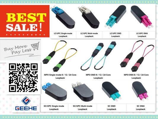 MPO / SC / LC Loopback connessione rapida connettori in fibra ottica pochi dollari risolvere i grandi problemi da una spina con due connettori