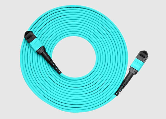 Multi cavo di toppa della fibra OM4 MPO di modo 24 dell'acqua 10Gbs