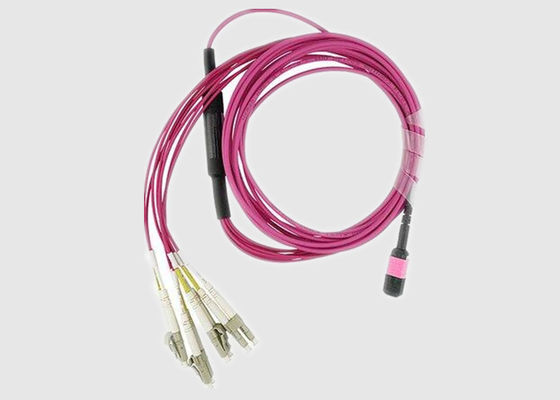 I multi centri OM3 2.0mm MPO del tronco 8 al cavo di sblocco di LC