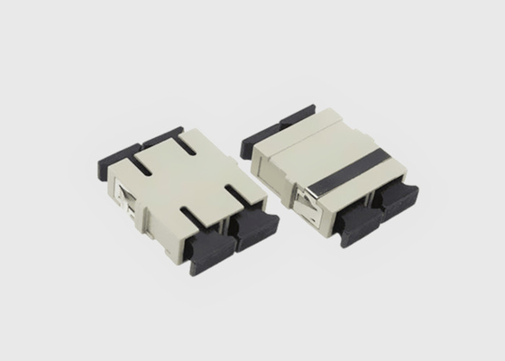 Accoppiatore duplex a fibra ottica beige dello Sc dello Sc di multi modo con la flangia