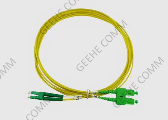 50/125 di LC duplex APC a Sc APC Jumper Cable Single Mode a fibra ottica