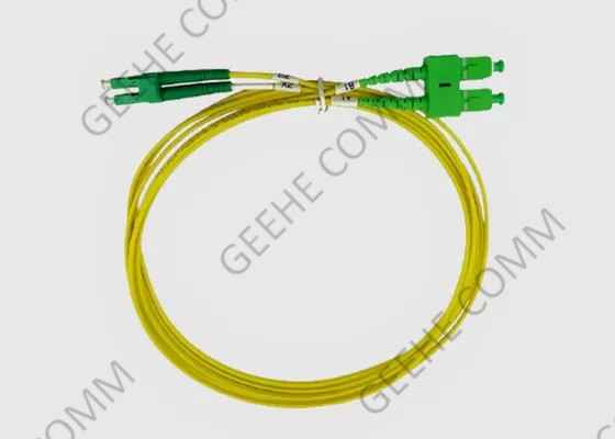 50/125 di LC duplex APC a Sc APC Jumper Cable Single Mode a fibra ottica