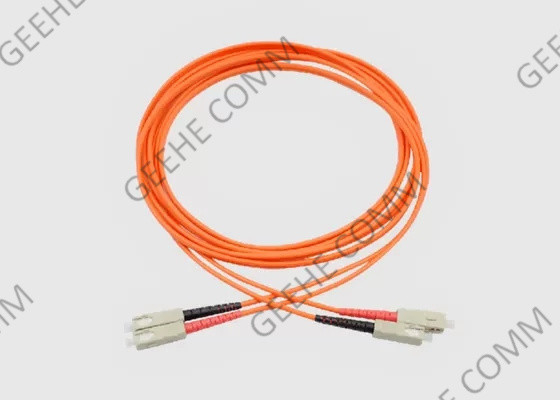 Cavo a fibra ottica duplex monomodale SC-SC della toppa del rivestimento di PVC 9/125
