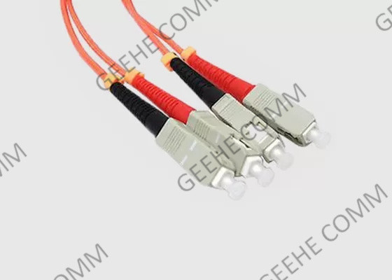 Cavo a fibra ottica duplex monomodale SC-SC della toppa del rivestimento di PVC 9/125