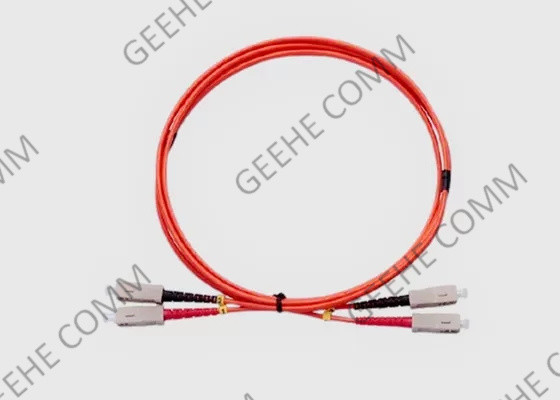 Cavo a fibra ottica duplex monomodale SC-SC della toppa del rivestimento di PVC 9/125