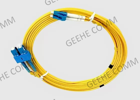 cavo duplex monomodale della toppa della fibra del PVC OS2 OFNR di 3M SC-LC 9/125