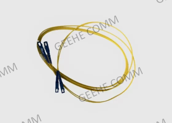 cavo di toppa della fibra del PC del duplex 9/125 SC-SC del rivestimento di 3M Yellow LSZH
