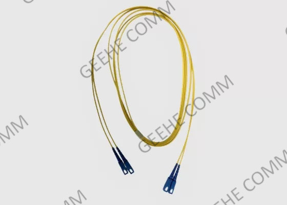 cavo di toppa della fibra del PC del duplex 9/125 SC-SC del rivestimento di 3M Yellow LSZH