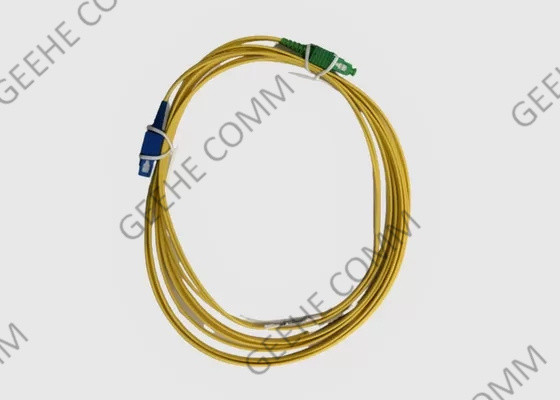 Sc giallo APC di 100M al cavo di toppa duplex della fibra dello Sc UPC misto