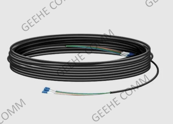 6 cavo corazzato all'aperto della fibra 50/125 OM3 Preterminated terminato con i connettori di LC