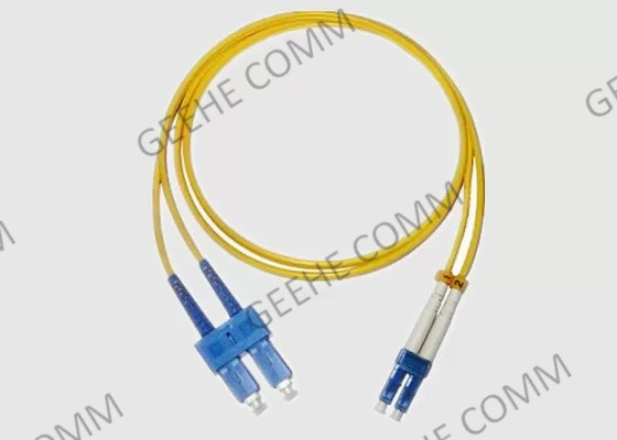 Cavo della toppa della fibra di singolo modo dello Sc del duplex 1M LC To della colonna montante di Zipcord