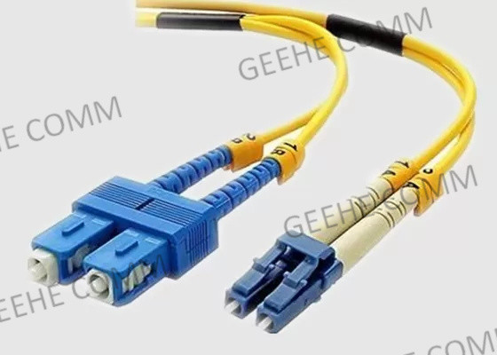 Cavo della toppa della fibra di singolo modo dello Sc del duplex 1M LC To della colonna montante di Zipcord
