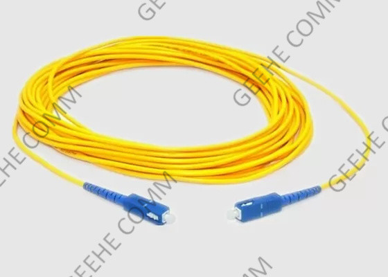 Sc giallo di 3.0mm al cavo di toppa a fibra ottica di singolo modo dello Sc