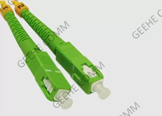 Sc giallo di 3.0mm al cavo di toppa a fibra ottica di singolo modo dello Sc