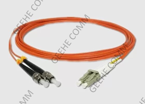 Rivestimento di PVC 1m LC al cavo a fibra ottica duplex misto della toppa della st