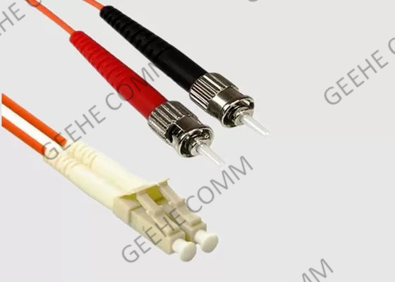 Rivestimento di PVC 1m LC al cavo a fibra ottica duplex misto della toppa della st