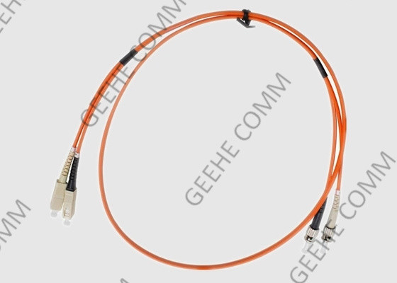 Sc al cavo a fibra ottica 2.0mm della toppa del PVC di multi modo duplex OM1 della st