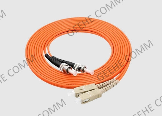 la toppa duplex della fibra mista di 3M ST/SC cabla l'arancia 50/125 OM2 3.0mm