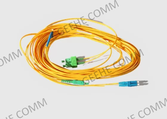 Saltatori a fibra ottica dell'interno dello Sc UPC di modo del PVC di FTTH 2.0mm singoli