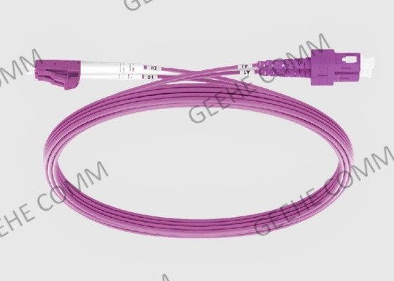 Sc del cavo della toppa della fibra del PVC di 20M Duplex Multimode (OFNR) 2.0MM a LC