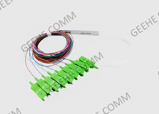 Separatore d'acciaio 0.9mm dello SpA della metropolitana 1x8 SC/APC Mini Fiber Optic di singolo modo
