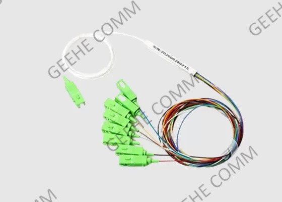 Separatore d'acciaio 0.9mm dello SpA della metropolitana 1x8 SC/APC Mini Fiber Optic di singolo modo