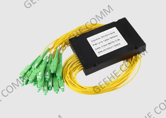 Sc APC del separatore dello SpA del separatore 1×16 dello SpA dell'ABS della fibra 2.0mm di Conrning