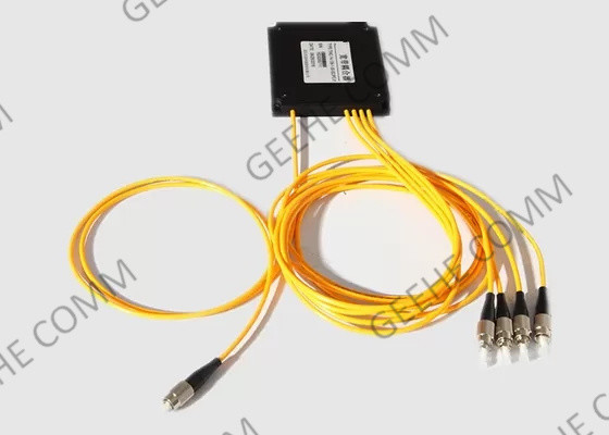Separatore a fibra ottica a forma di scatola di FC/APC 1x4 2.0mm con il connettore di FC UPC