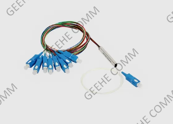 1×8 metropolitana d'acciaio SC/APC Mini Fiber Optical Cable Splitter