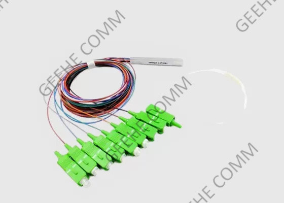 1×8 metropolitana d'acciaio SC/APC Mini Fiber Optical Cable Splitter