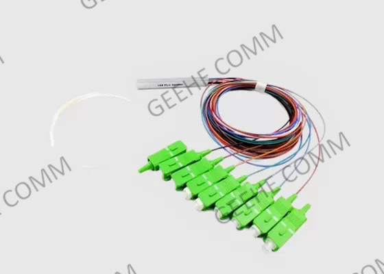 1×8 metropolitana d'acciaio SC/APC Mini Fiber Optical Cable Splitter