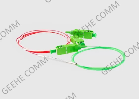 250um tipo rapporto spaccato 1M Length dell'accoppiatore 1310nm 1550nm 10/90 della fibra dello Sc APC 1X2 di MP