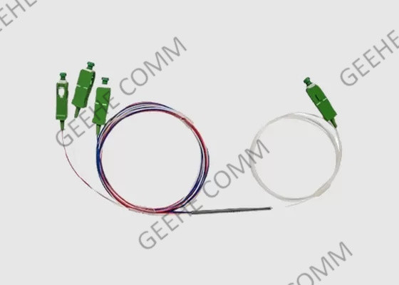 accoppiatore a fibra ottica 1310nm 1550nm della finestra tripla di singolo modo 1x3