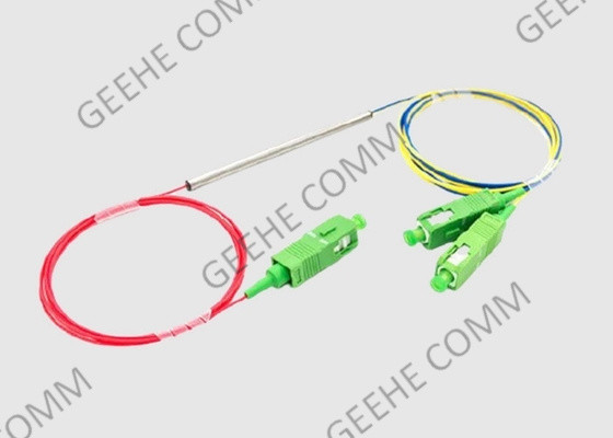 Separatore di piccola dimensione della fibra di WDM &amp;1550 della metropolitana 980 del metallo 1×2 con i connettori dello Sc