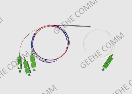 Ultra gradui l'accoppiatore secondo la misura ottico a larga banda del separatore dell'accoppiatore 1×3 del cavo a fibre ottiche 1525-1565nm