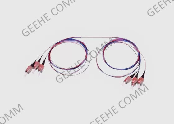 Finestra doppia del separatore dell'accoppiatore della fibra 2X2 FC/APC FBT di singolo modo 0.9mm