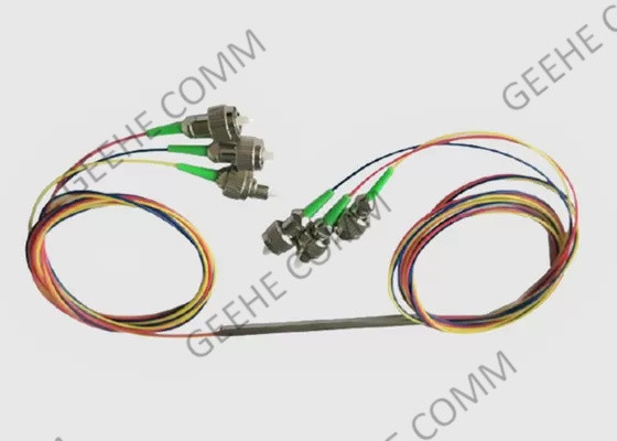 Accoppiatore a fibra ottica nudo della fibra 250um 3×3 della metropolitana d'acciaio con i connettori di FC