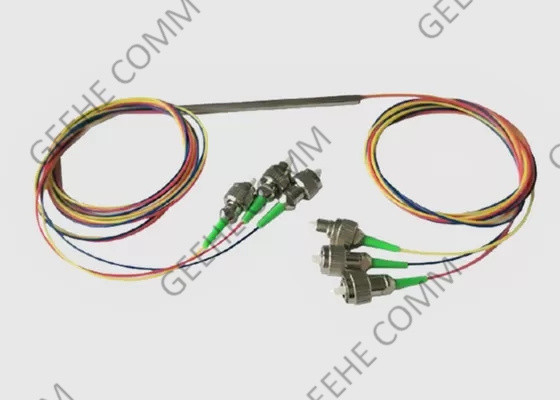 Accoppiatore a fibra ottica nudo della fibra 250um 3×3 della metropolitana d'acciaio con i connettori di FC