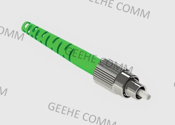 La capacità elevata 3.0mm Pre-ha lucidato i connettori a fibra ottica verdi di colore FC APC