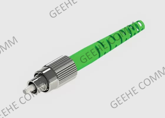 La capacità elevata 3.0mm Pre-ha lucidato i connettori a fibra ottica verdi di colore FC APC