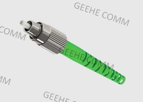 La capacità elevata 3.0mm Pre-ha lucidato i connettori a fibra ottica verdi di colore FC APC