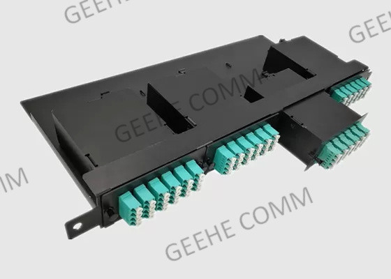 Duplex LC/UPC alla recinzione a fibra ottica del maschio HD 1U di 24F MPO