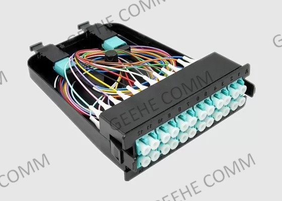 Duplex LC/UPC alla recinzione a fibra ottica del maschio HD 1U di 24F MPO