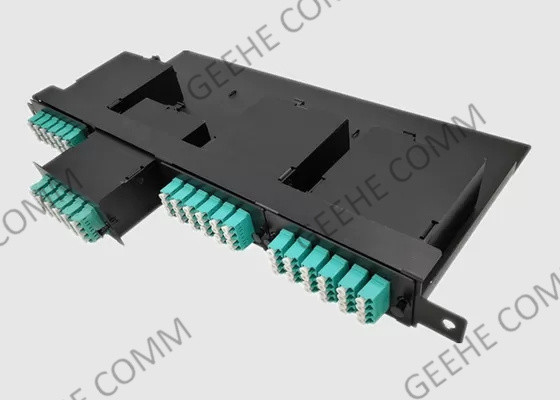 Duplex LC/UPC alla recinzione a fibra ottica del maschio HD 1U di 24F MPO